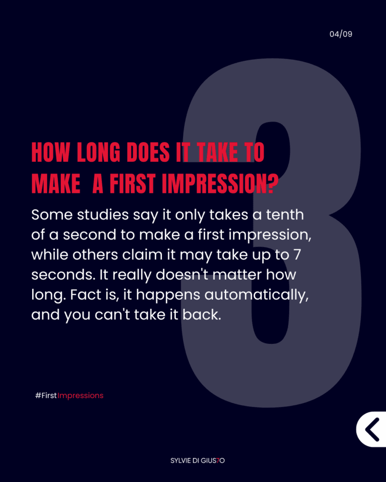 How important are first impressions?