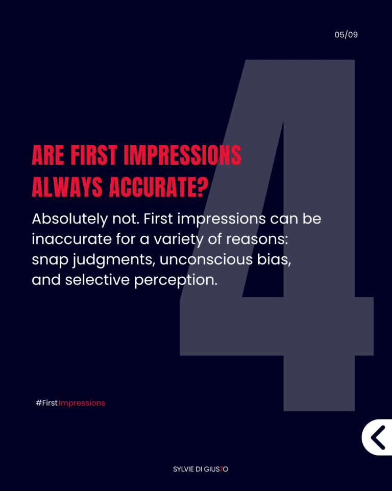 How important are first impressions?