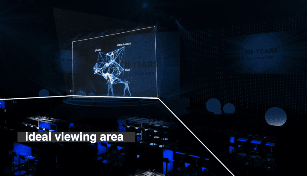 3D Holographic Experience Optimal Seating, Sylvie di Giusto