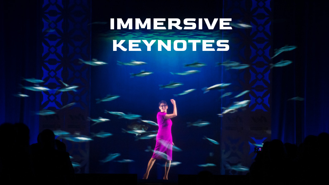 Immersive 3D keynotes by Sylvie di Giusto