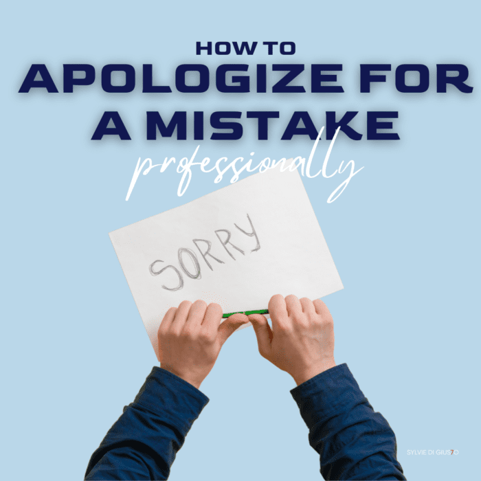 how to apologize for a mistake professionally