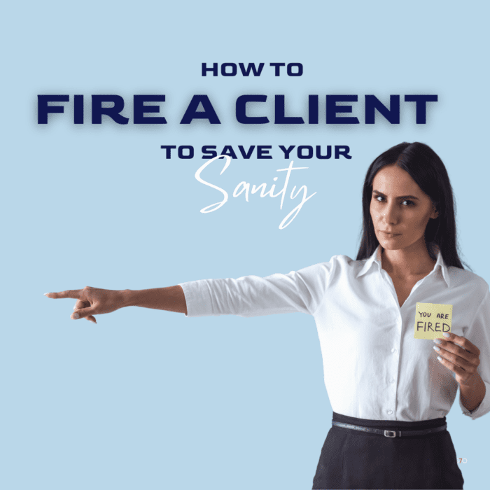 How to fire a client