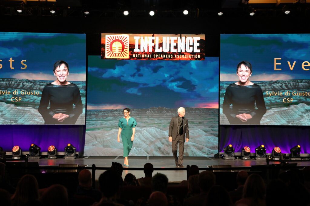 Emcee for Corporate Events, Mike Staver and Sylvie di Giusto
