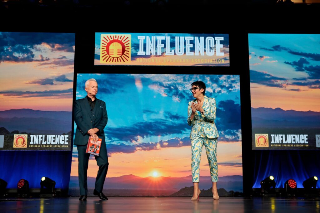 Emcee for Corporate Events, Sylvie di Giusto and Mike Staver