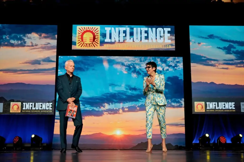 Emcee for Corporate Events, Sylvie di Giusto and Mike Staver