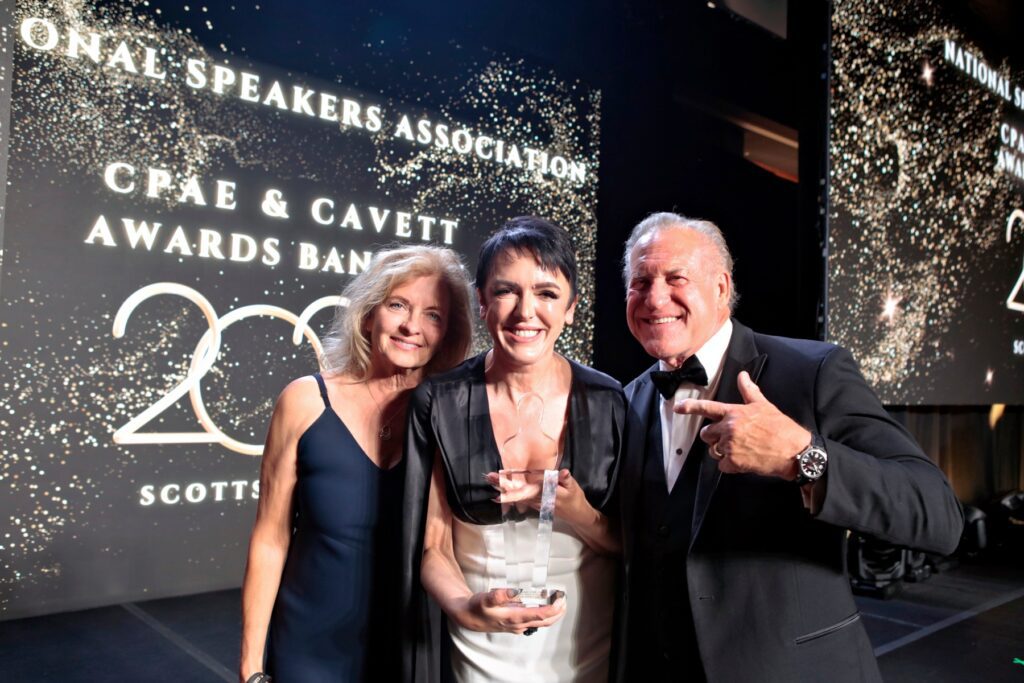 Hall of Fame Speakers Sylvie with Mark Scharenbroich