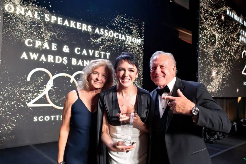 Hall of Fame Speakers Sylvie with Mark Scharenbroich