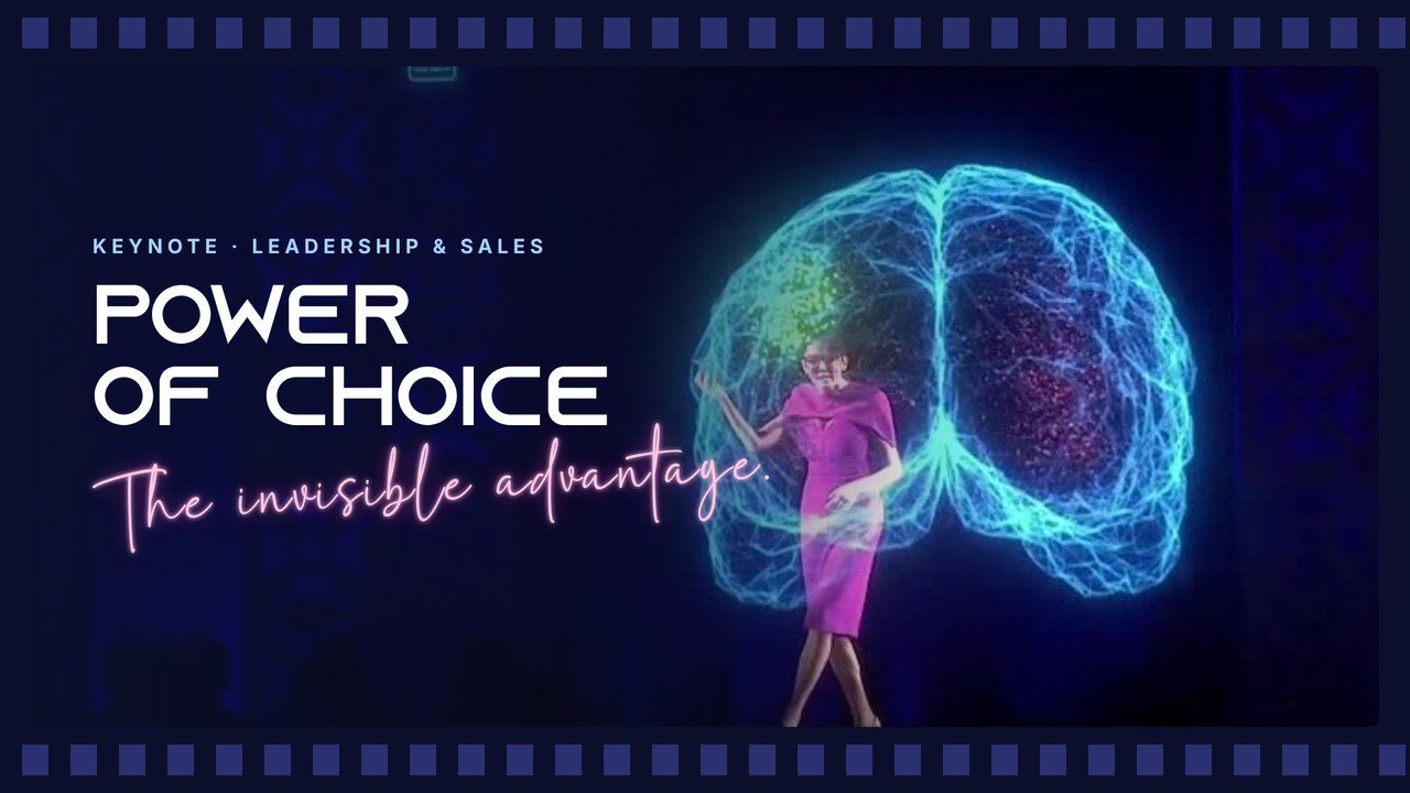The Power of Choice keynote by Sylvie di Giusto